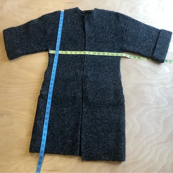 Ralph Lauren Winter Cardigan Sweater Black Wool Alpaca Cashmere Womens Sz S. - Picture 9 of 10